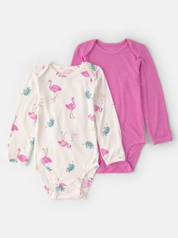 Carter's - Baby Girl Multi-Color Long-Sleeve Onesies (Pack of 2)