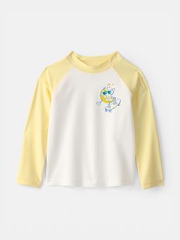 Carter's - Boys White Lemon Swimwear T-shirt