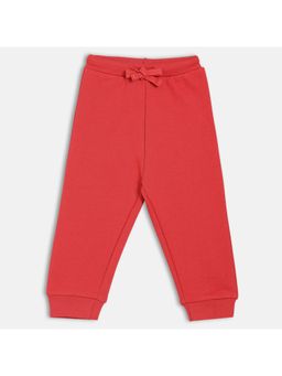 MINI KLUB - Red Cotton Solid Joggers