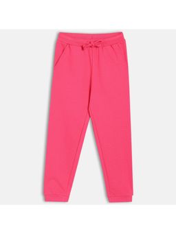 MINI KLUB - Pink Cotton Solid Joggers