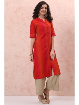 Rangriti - Red Tie & Dye Kurta