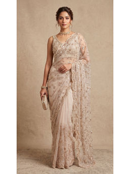 Dress & Dazzle - Blush Pink Heavy Saree