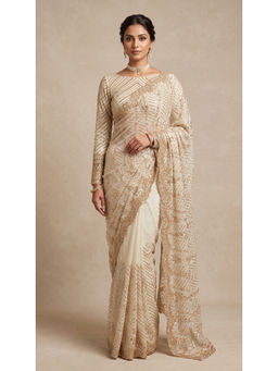 Dress & Dazzle - Gold Shimmer Saree