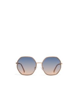 Aldo - Women Blue Lens Hexagonal Sunglasses - TEREN101