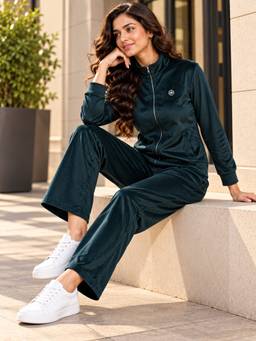 KIZA - Teal Women’s Premium Velvet Co-ord Set