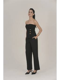 VALESI - Black Crepe Juliana Co-ord Set