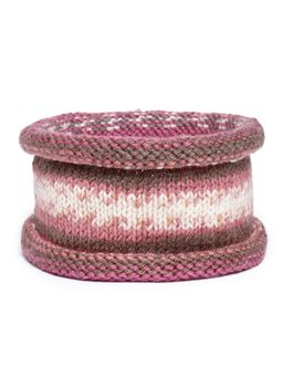 Magic Needles - Women Pink White Striped Headband