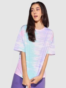 Bewakoof - Purple Tie & Dye T-Shirts