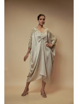 KEITH GOMES - Light Silver Kaftan Dress