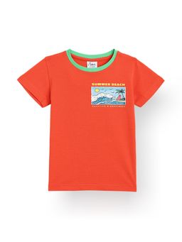 ANTHRILO - Beach Orange Short Sleeves-Shirt