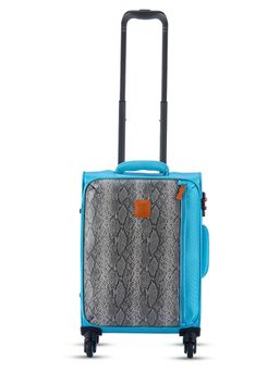 it luggage - Flattery Trolley Bag Blue and Snake Print