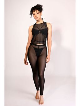 Trove Label - Onda Mesh Coverup Top and Leggings
