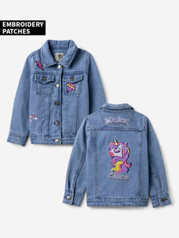 The Souled Store - Originals: Blue Magical Charm Girls Cotton Jacket