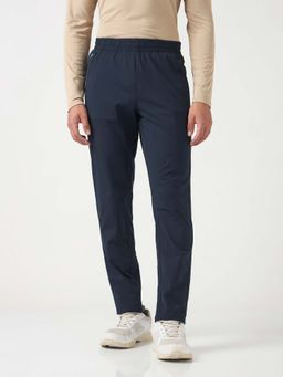 Technosport - Men Navy Blue Solid Relaxed Fit Sports Trackpant