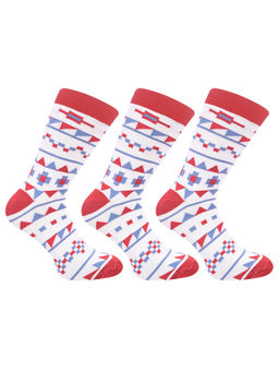 Footprints - Odour Free Organic Cotton Mens Formal Bamboo Printed Socks