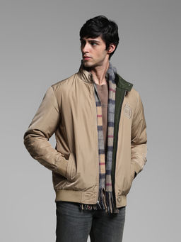 Jack & Jones - Green Regular Fit Bomber Reversible Jacket