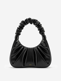 JW PEI - Gabbi Ruched Hobo Handbag Black