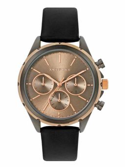 Joker and Witch - Joker & Witch Dubai Brown Dial Black PU Strap Watch - AMWW1208 (M)