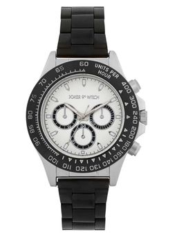 Joker and Witch - Joker & Witch Jesko Silver Dial Black Linked Chain Strap Watch - AMWW1221 (M)