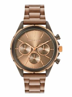 Joker and Witch - Joker & Witch Dubai Brown Dial Linked Chain Strap Watch - AMWW1252 (M)