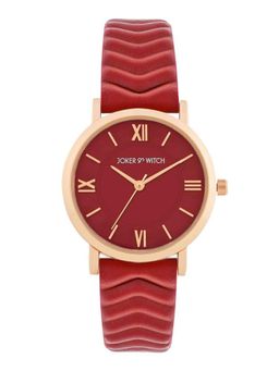 Joker and Witch - Joker & Witch Altair Maroon Dial PU Strap Watch - AMWW1258 (M)
