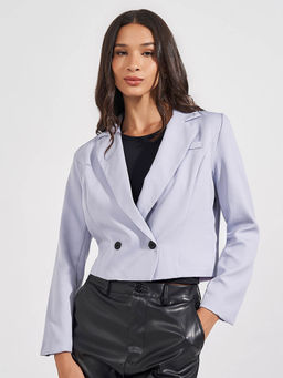 Styli - Regular Fit Short Length Double Breasted Blazer