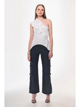 Label Aparna Rawat - Slit Tailored Pant - Black