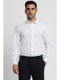 Peter England - Mens White Super Slim Fit Formal Full Sleeves Formal Shirt