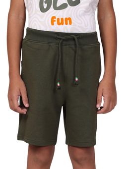 PILOLO - Olive Solid/Plain Shorts