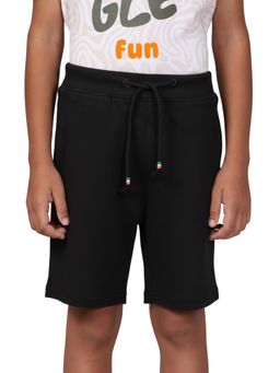 PILOLO - Black Solid/Plain Shorts