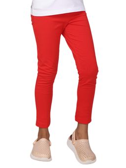 PILOLO - Red Solid/Plain Leggings