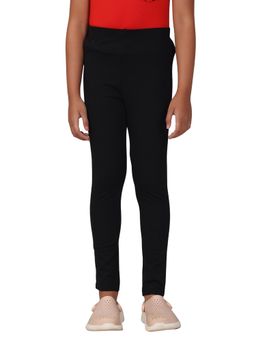 PILOLO - Black Solid/Plain Leggings