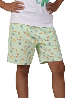 PILOLO - Green Printed Shorts