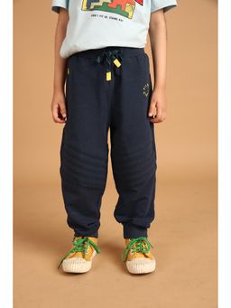 PILOLO - Navy Blue Solid/Plain Joggers