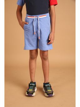 PILOLO - Blue Solid/Plain Shorts