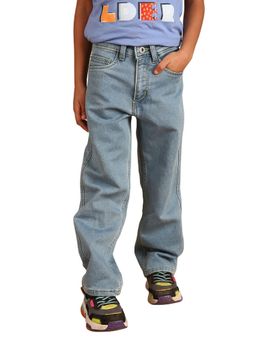 PILOLO - Blue Solid/Plain Jeans