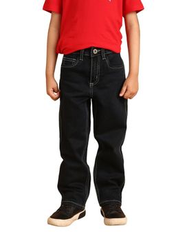 PILOLO - Navy Blue Solid/Plain Jeans