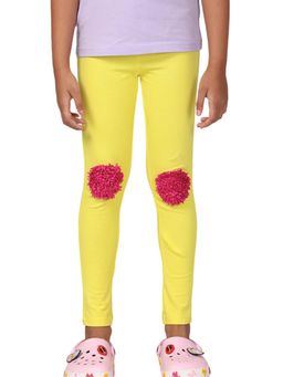 PILOLO - Yellow Self Design Leggings