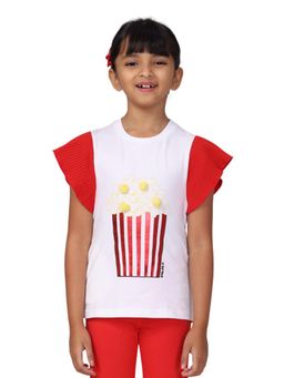 PILOLO - White Printed Round Neck T-Shirt