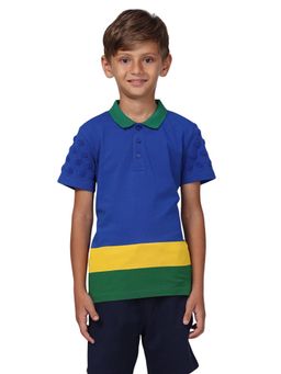 PILOLO - Multi-Color Solid/Plain Collar Neck Polo T-Shirt