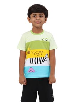 PILOLO - Multi-Color Animal Print Round Neck T-Shirt