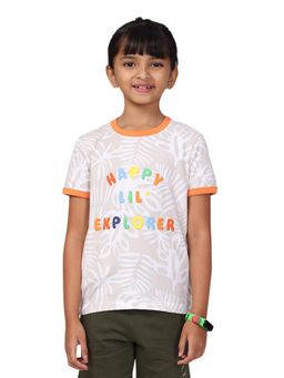 PILOLO - Grey Typography Round Neck T-Shirt