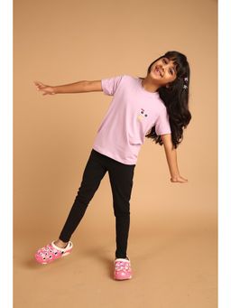 PILOLO - Lavender Printed Crew Neck T-Shirt