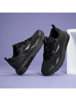 Red Tape - Men Textured Black Athleisure Sports Shoes