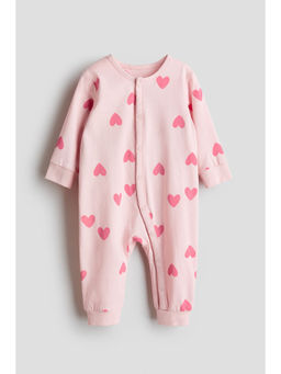 H&M - Kids Pink Patterned Sleepsuit