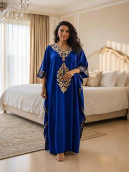 KOI SLEEPWEAR - Moroccan Elegance Embroidered Kaftan