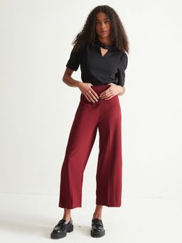 Cover Story - Maroon Solid Culotte