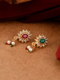 Silvermerc Designs - Gold Plated Non Piercing Marathi Nosepin