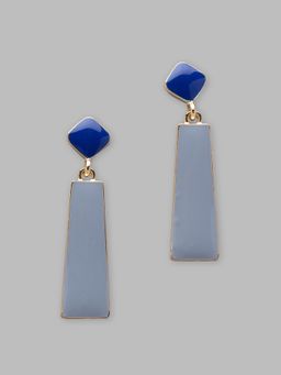 Globus - Gold Plated Geometric Drop Earring-3619294001
