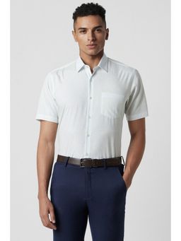 Peter England - Men Blue Regular Fit Formal Shirt
